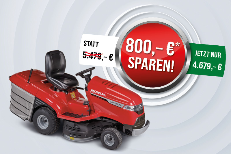 Honda Benzinrasentraktor – Aufsitzmäher für große Rasenflächen